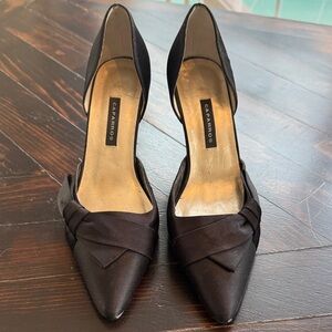 Caparros Black Satin Heels